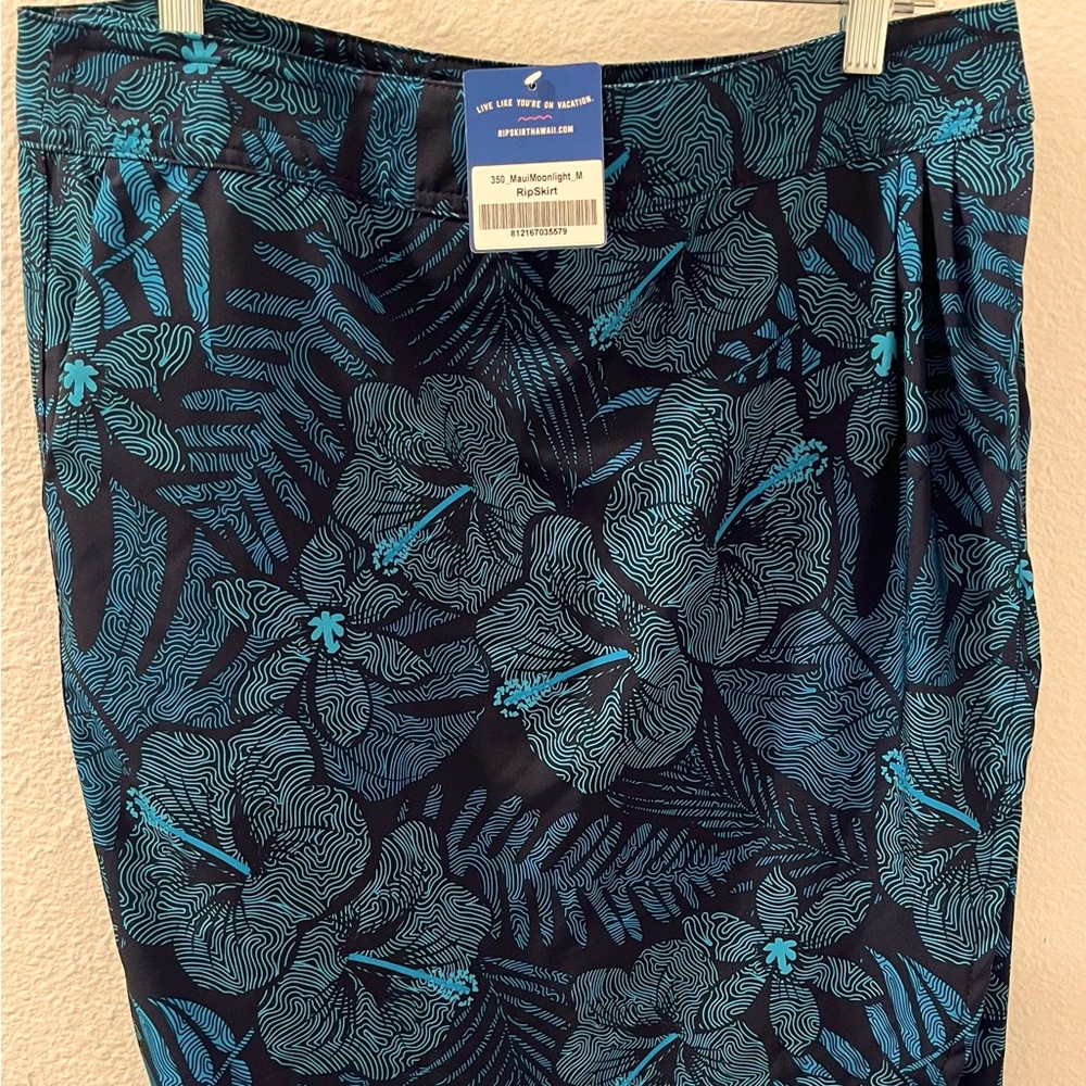 Ripskirt Hawaii Blue Wrap A-Line Skirt